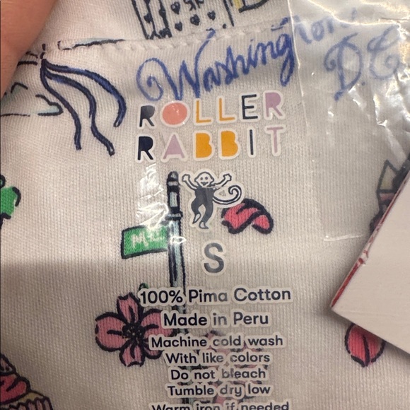 Roller Rabbit Limited edition Washington DC printed pajamas size small - NEW - Picture 5 of 9